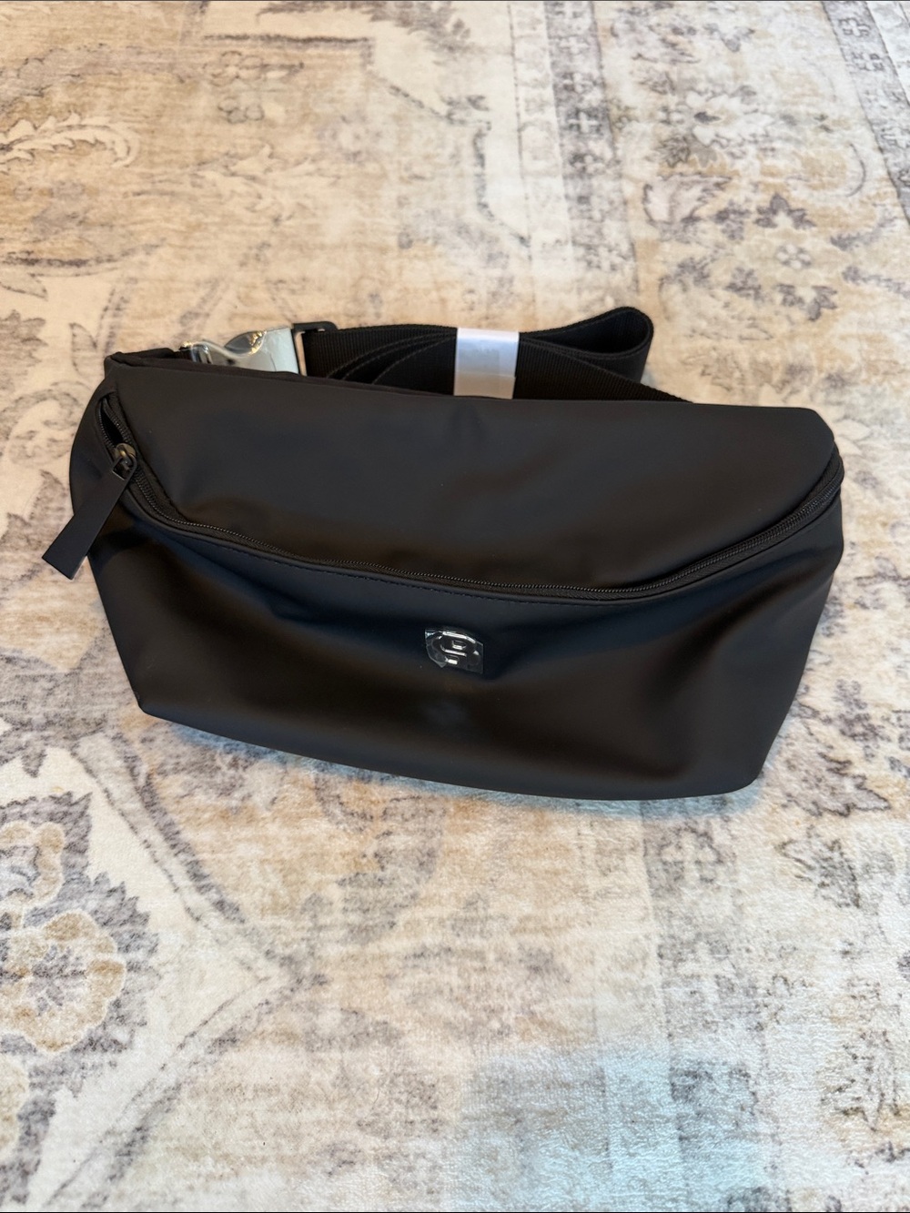 HUGO BOSS Men's Black Crossbody Sling Bag